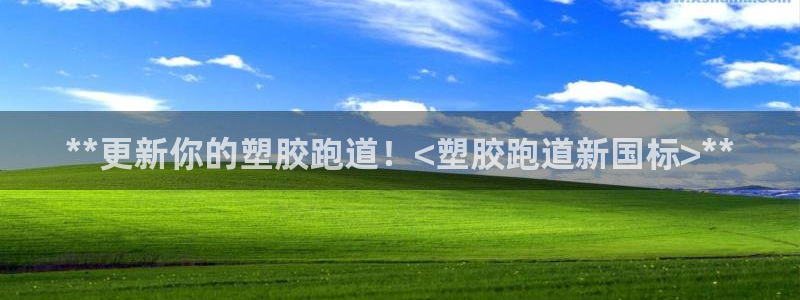红足1一世：**更新你的塑胶跑道！<塑胶跑道新国标>**