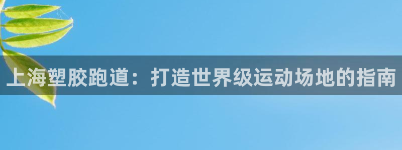 红足一1世666814足球比分网：上海塑胶跑道：打造世界级运动场地的指南