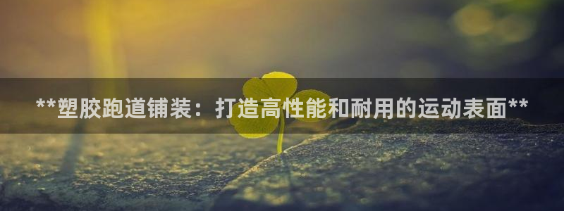 红足1世开奖预测：**塑胶跑道铺装：打造高性能和耐用的运动表面**