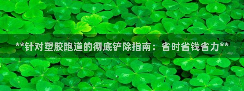 红足1世官网：**针对塑胶跑道的彻底铲除指南：省时省钱省力**