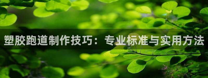 红足1世官网：塑胶跑道制作技巧：专业标准与实用方法
