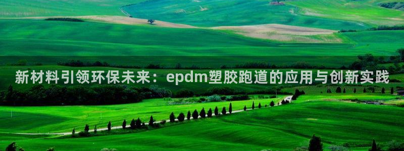 333814红足1世：新材料引领环保未来：epdm塑胶跑道的应用与创新实践