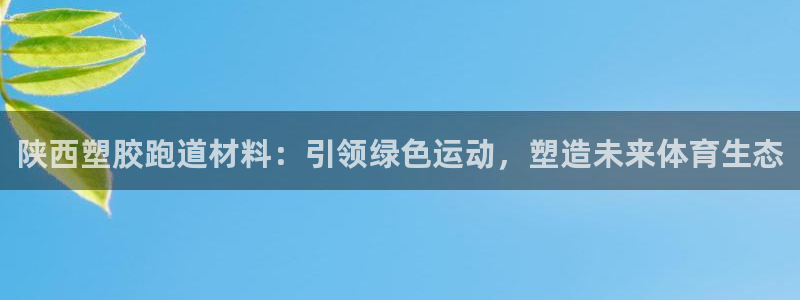 红足1世1站：陕西塑胶跑道材料：引领绿色运动，塑造未来体育生态