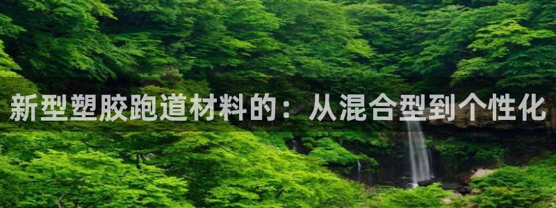 红足一1世官网足球推荐真人：新型塑胶跑道材料的：从混合型到个性化